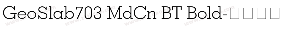 GeoSlab703 MdCn BT Bold字体转换